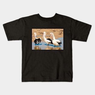 Australians Pod of Pelicans Kids T-Shirt